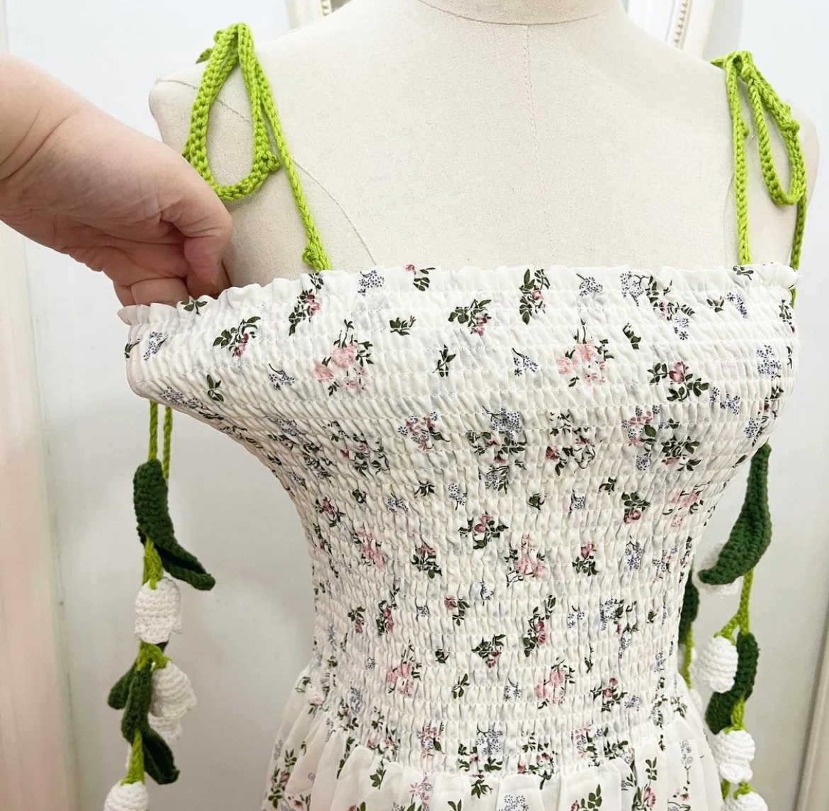 Muguet crochet dress - Image 7