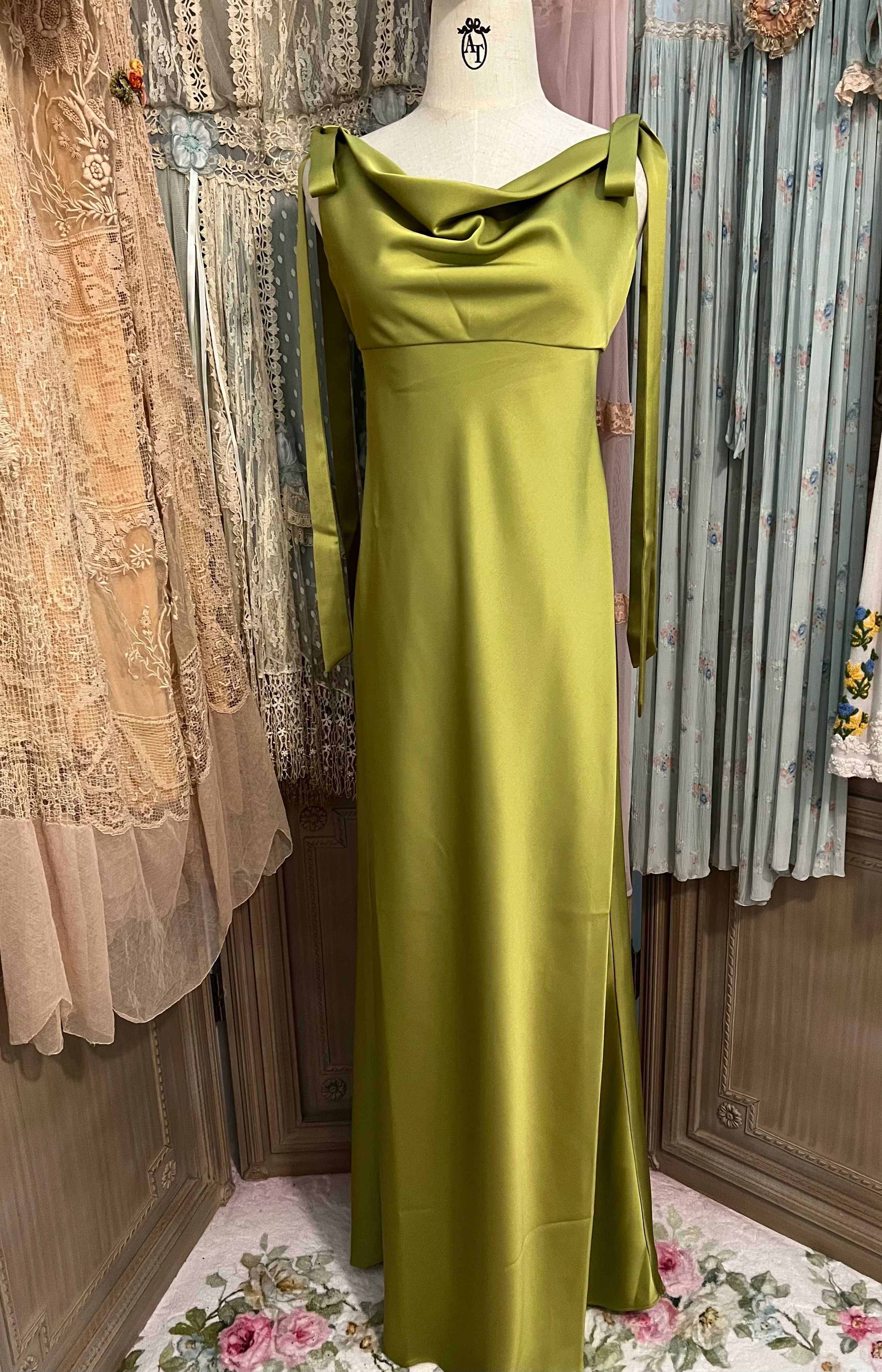 Olive dress - Image 4