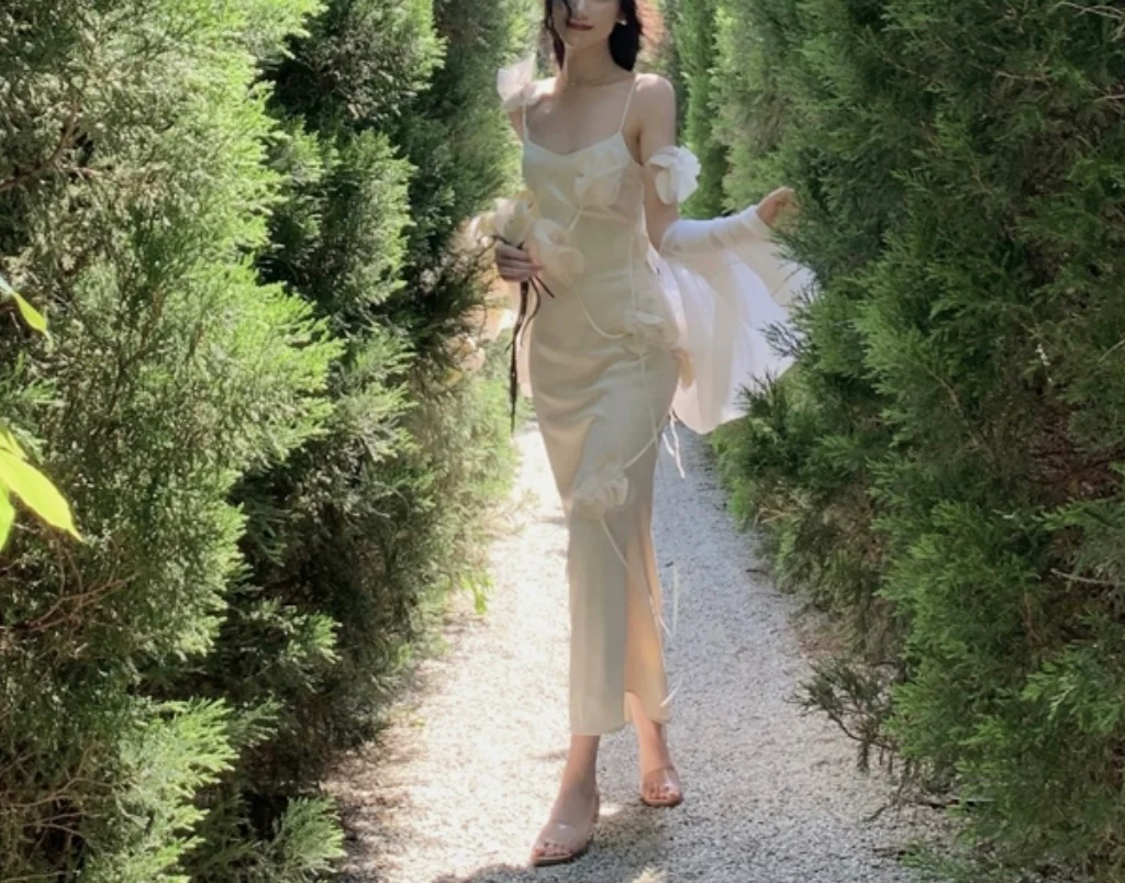 White orchid dress - Image 16