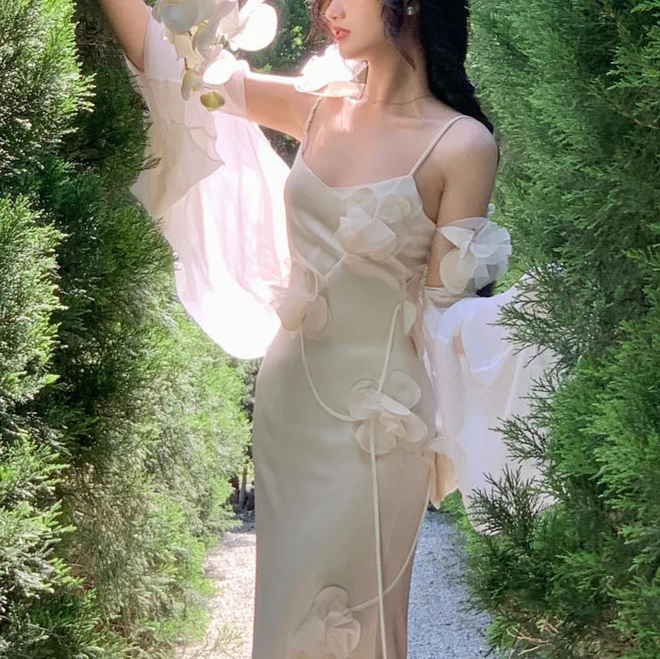 White orchid dress - Image 4